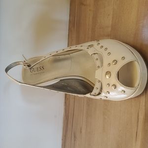 GUESS PEEP TOE PLATFORMS